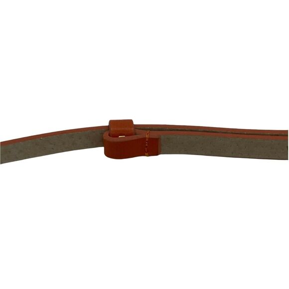 Toggle Belt Another Line Women's Orange Polyurethane Gold Stud Adjustable sz M/L - Picture 4 of 16